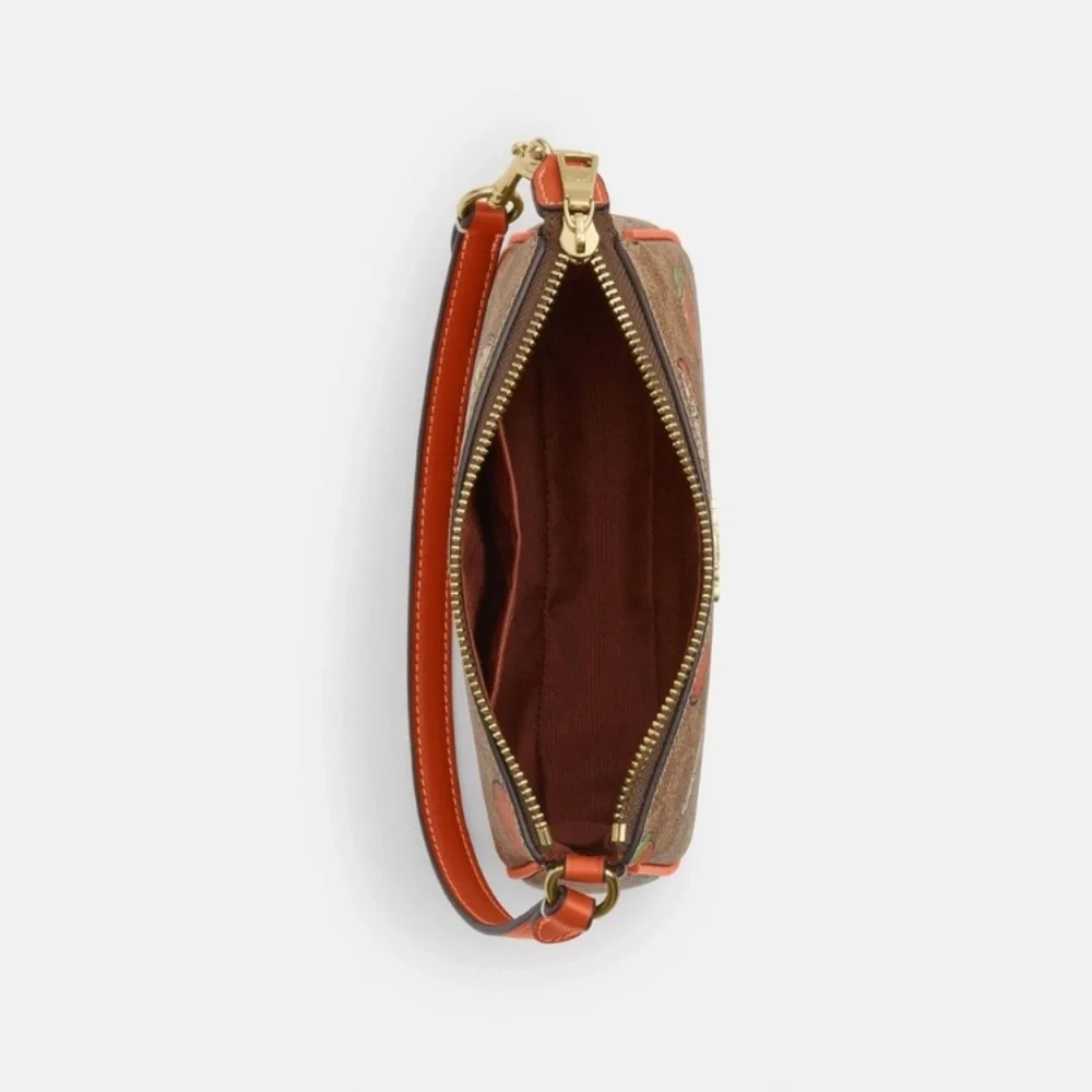 Coach Nolita 19 In Signature Canvas With Orange Print NWT - Picture 2 of 11